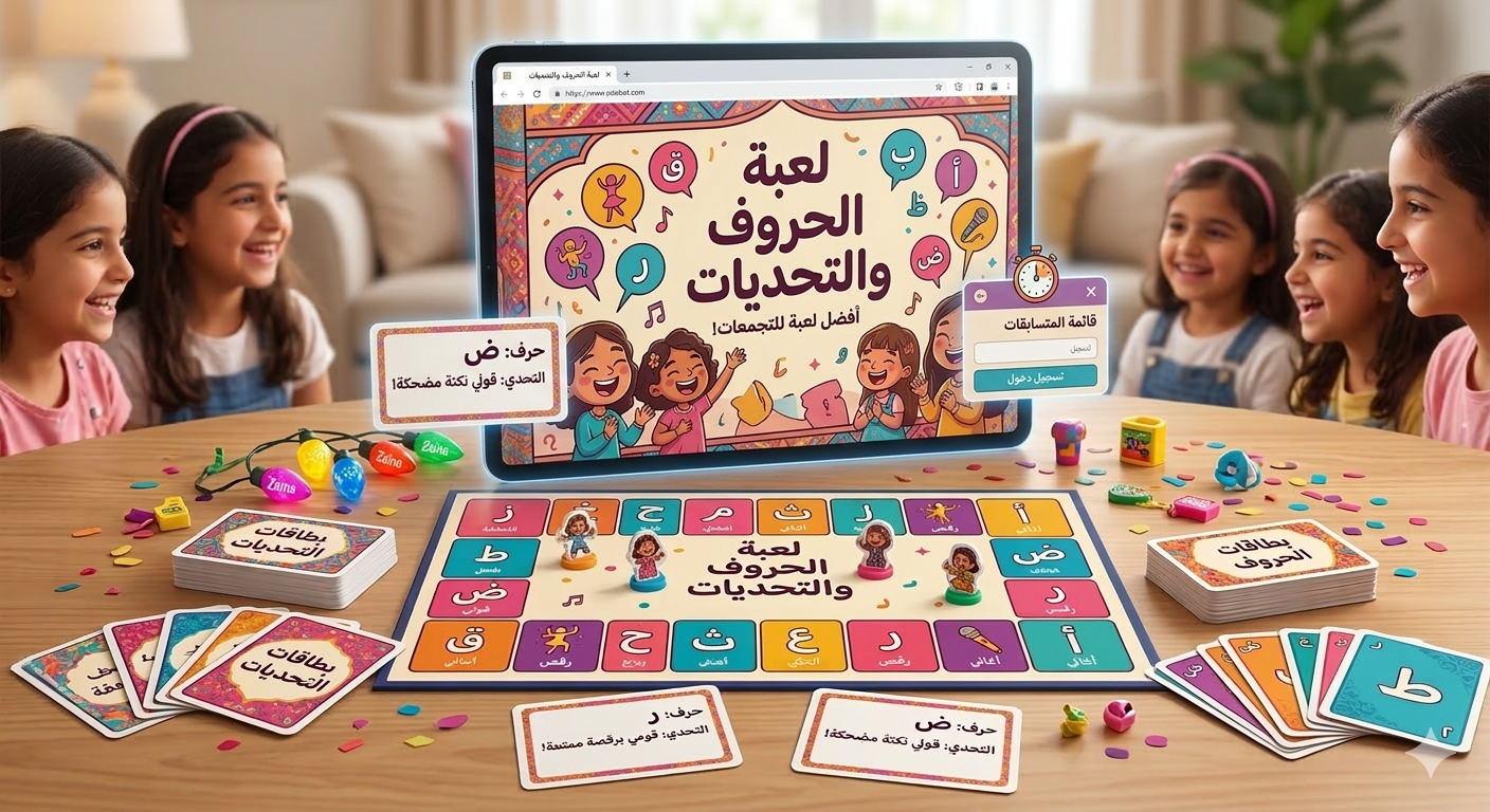 لعبة تحدّي الحروف – متعة لا تنتهي لكل العائلة والصديقات